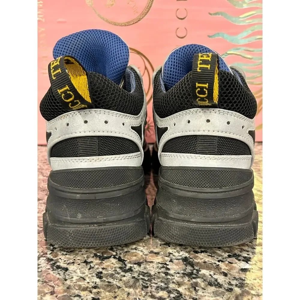 Gucci Flashtrek Silver and Black Men's Size 6 SPB-SAL (344553)